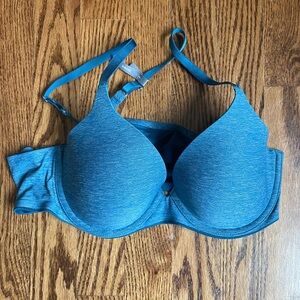 Aerie Sunnie Heathered Teal Bra